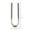 Modern U Shaped 7"L x 4.5"W x 20"H Candle Holder in Gold